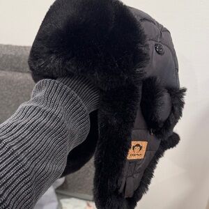 Appaman Black Kids Trapper Hat